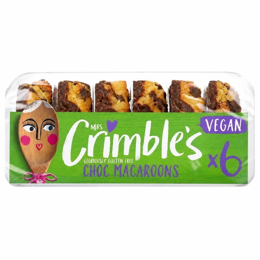 Mrs Crimble 6 Vegan Gluten Free Choc Macaroons