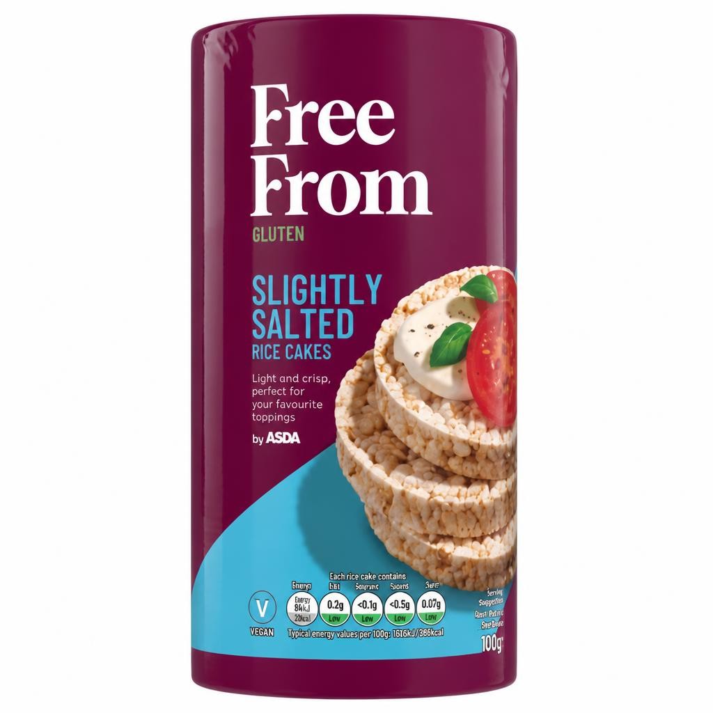 ASDA Free From Free From by  Slightly Salted Rice Cakes 100g