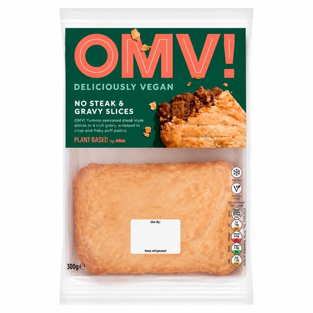 OMV! Deliciously Vegan Plant Based OMV! No Steak & Gravy Slices 300g