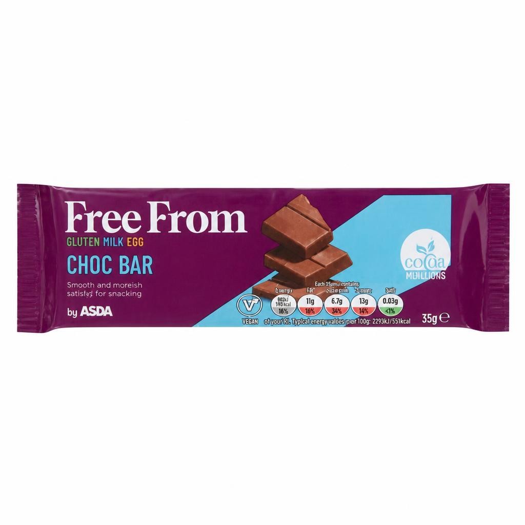 ASDA Free From Free From by  Choc Bar 35g