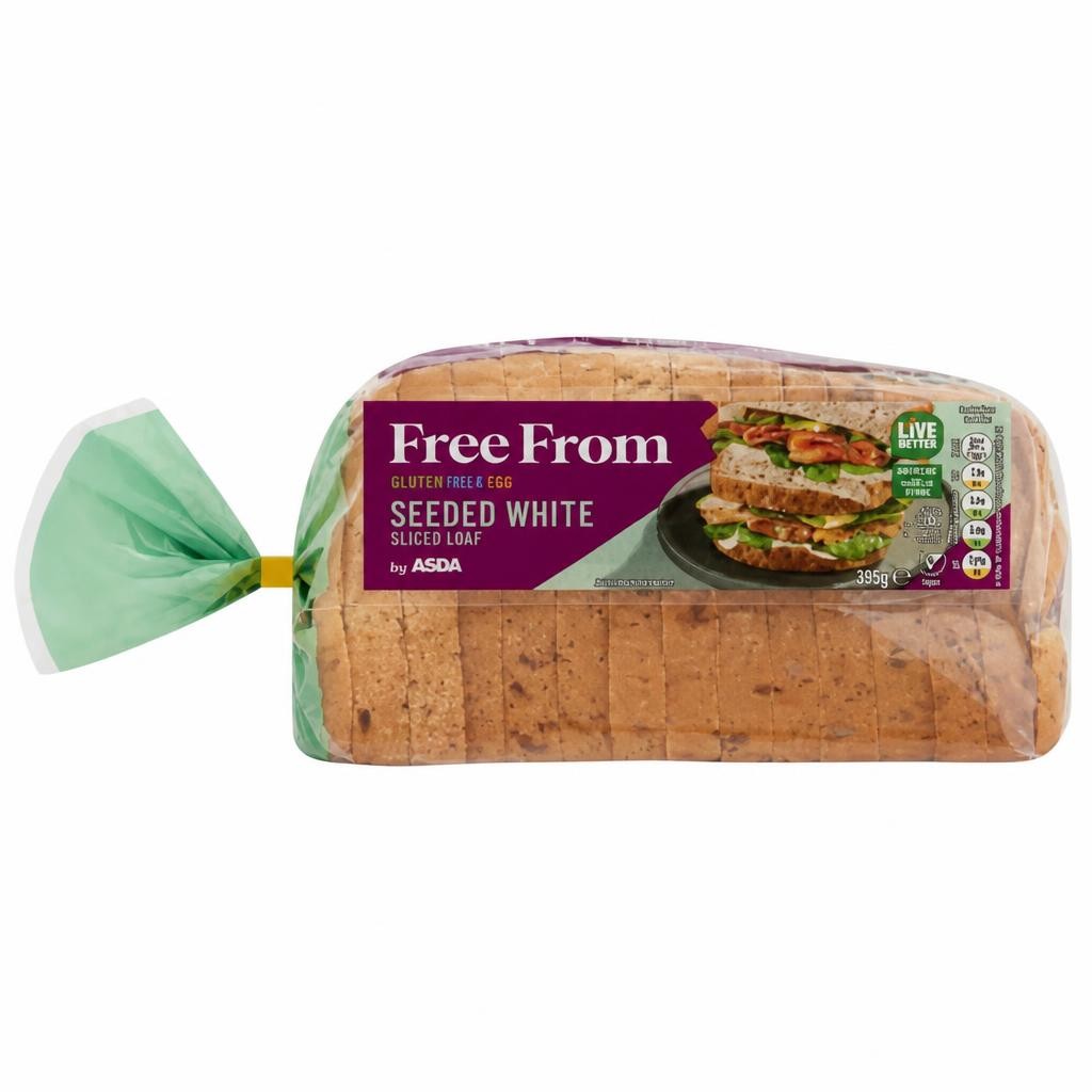 ASDA Free From Free From by  Seeded White Sliced Loaf 535g