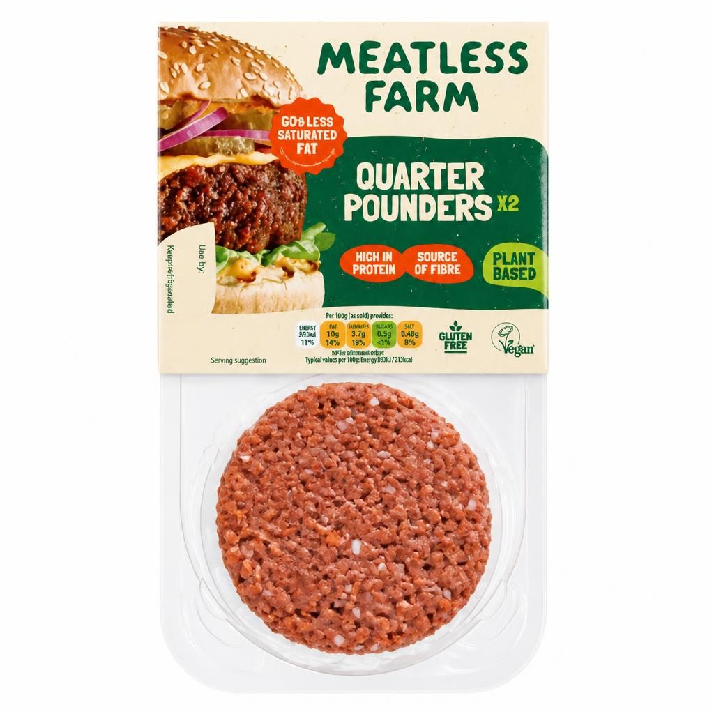 Meatless Farm 2 Quarter Pounders 227g
