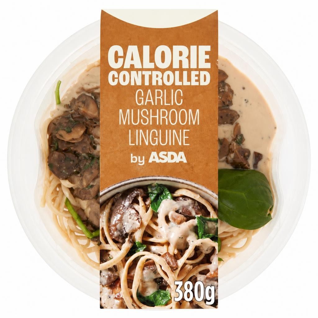 ASDA Calorie Controlled Garlic Mushroom Linguine 380g
