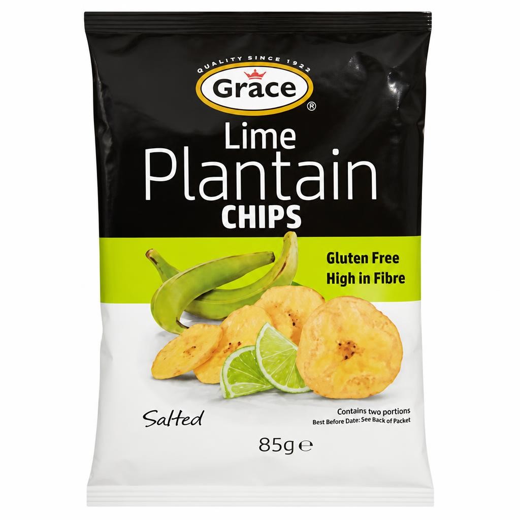 Grace Lime Plantain Chips 85g