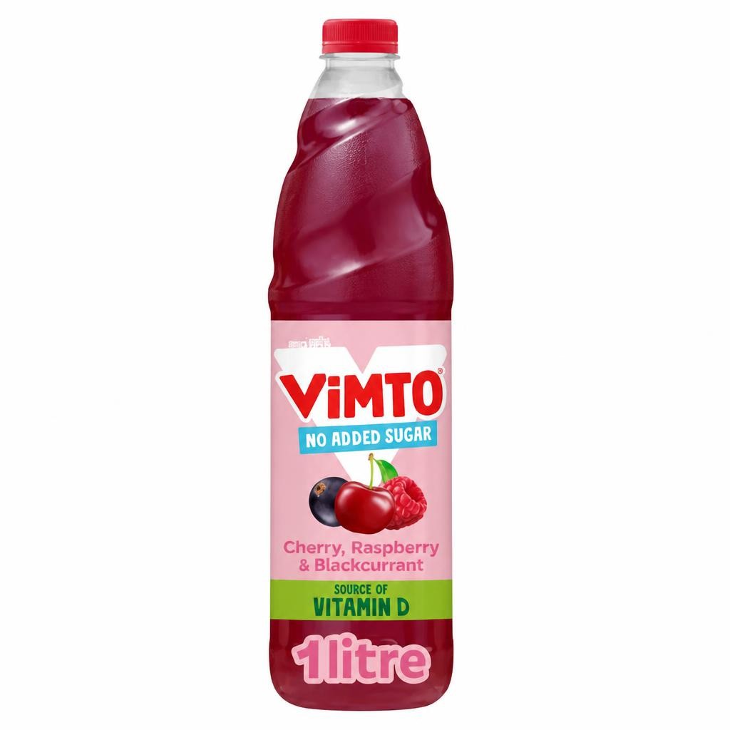 Vimto Real Fruit Squash Cherry, Raspberry & Blackcurrant 1 Litre