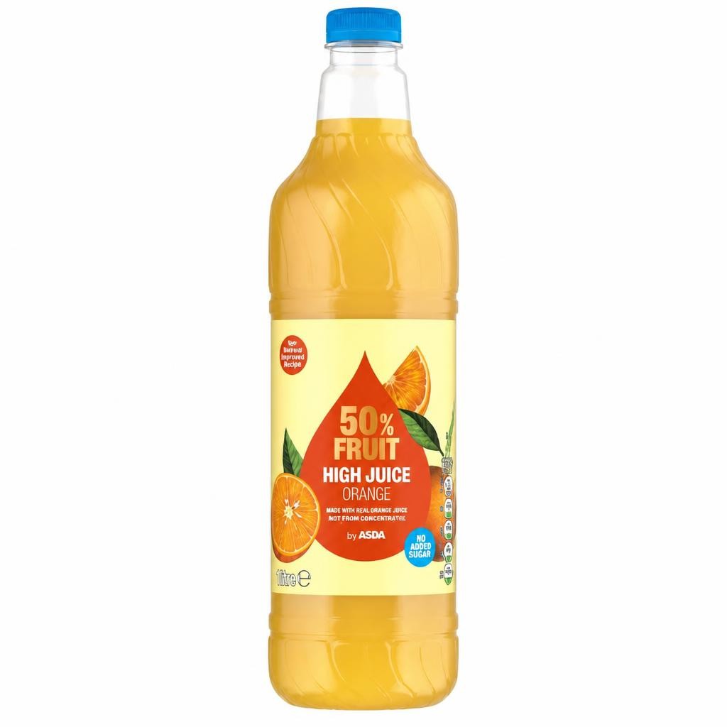ASDA 50% Fruit High Juice Orange 1Litre