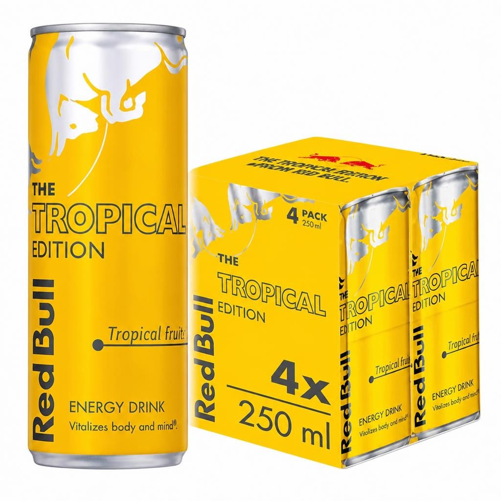Red Bull Energy Drink Tropical Edition 250ml x 4
