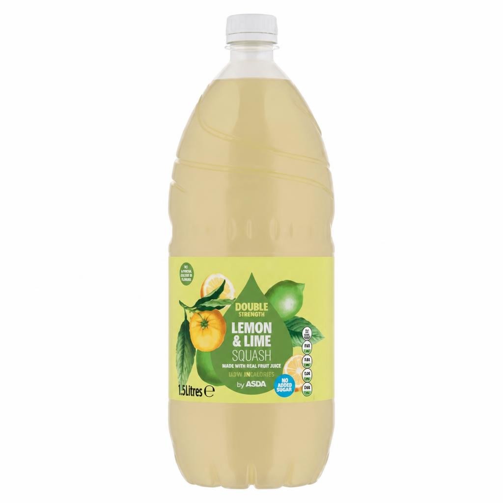 ASDA Lemon & Lime Squash 1.5 Litres