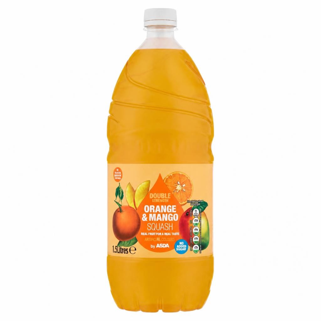 ASDA Orange & Mango Squash 1.5 Litres