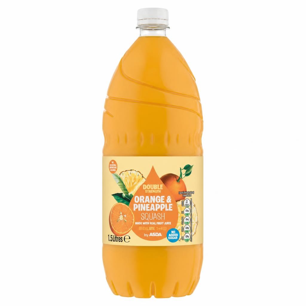 ASDA Orange & Pineapple Squash 1.5 Litres