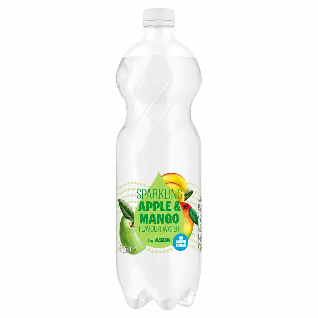 ASDA Sparkling Apple & Mango Flavour Water 1 Litre