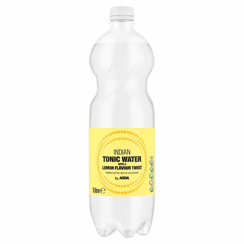 ASDA Indian Tonic Water with a Lemon Flavour Twist 1 Litre