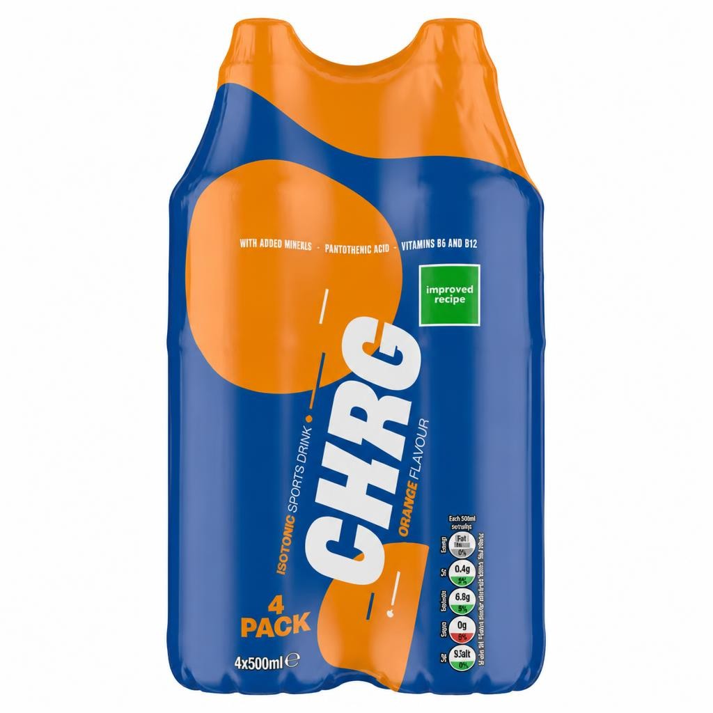 ASDA Isotonic Sports Drink Chrg Orange Flavour 4 x 500ml