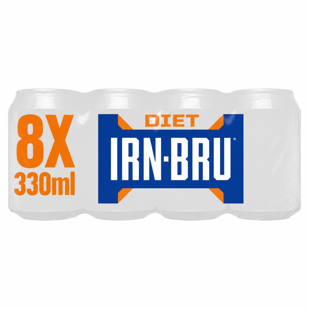 IRN-BRU DIET IRN-BRU Soft Drink Can Multipack 8x330ml