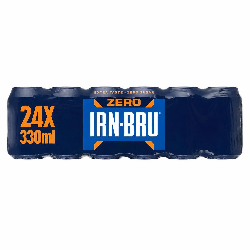 IRN-BRU IRN-BRU ZERO Sugar Soft Drink Can Multipack 24x330ml