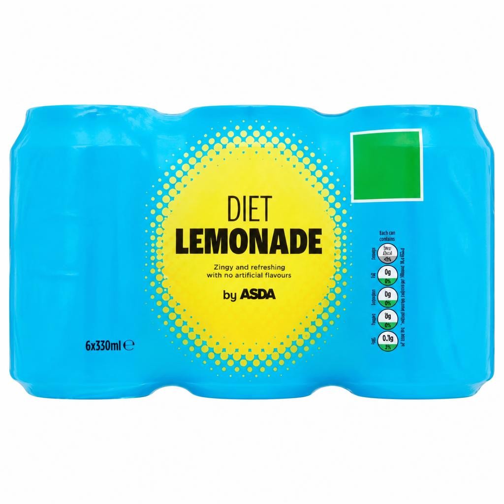 ASDA Diet Lemonade 6 x 330ml