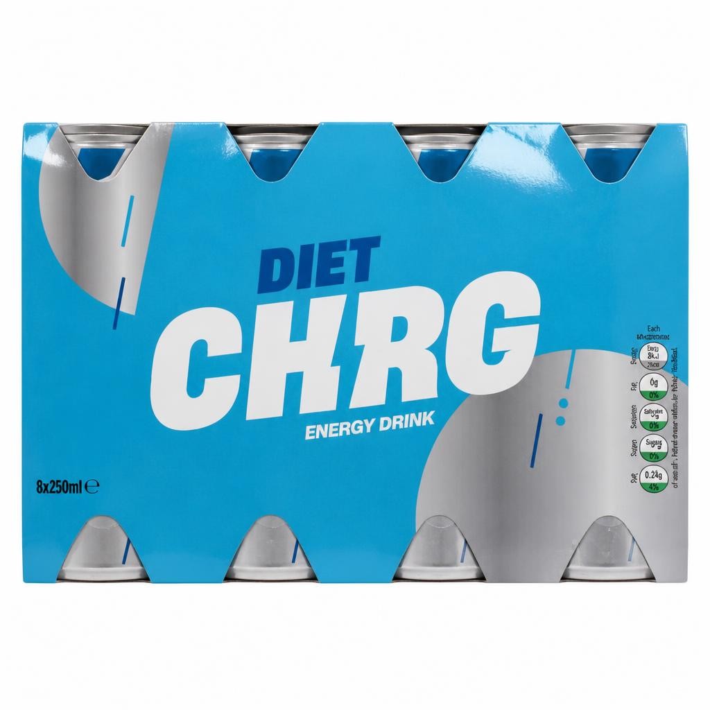 ASDA Diet Chrg Energy Drink 8 x 250ml