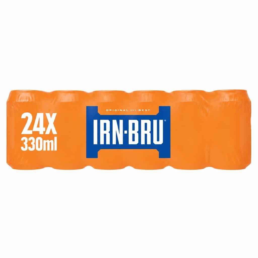 IRN-BRU IRN-BRU Regular Soft Drink Can Multipack 24x330ml