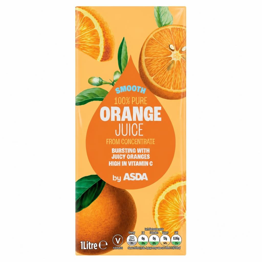 ASDA Smooth Orange Juice 1 Litre