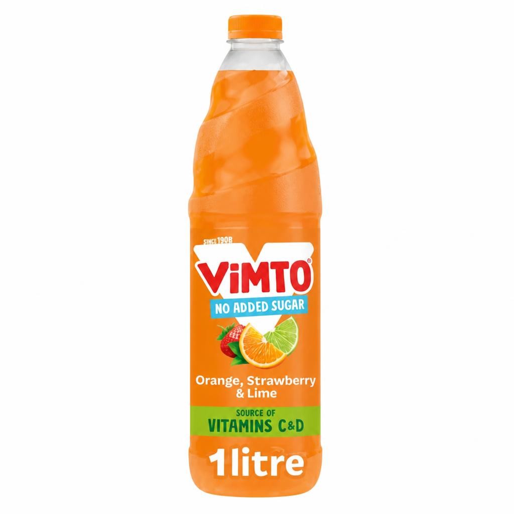Vimto Orange, Strawberry & Lime Real Fruit Squash 1 Litre