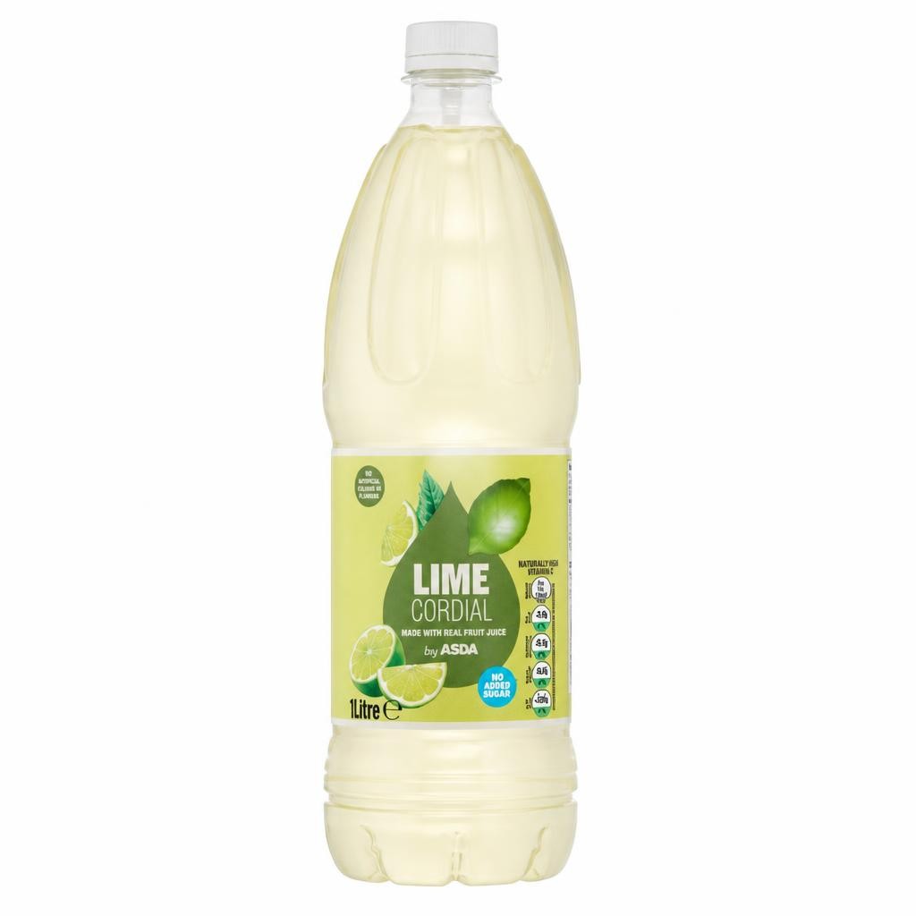 ASDA Lime Cordial 1Litre