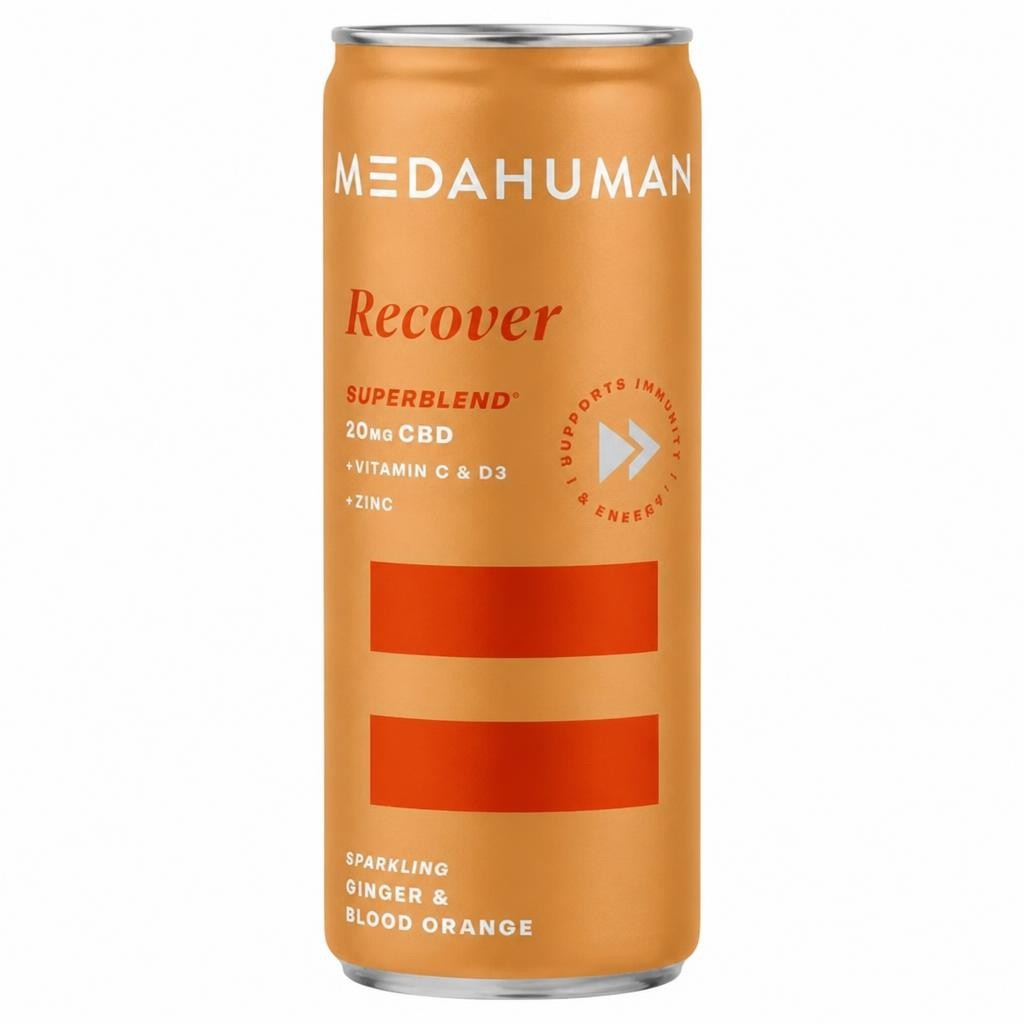 Medahuman RECOVER, Sparkling 20mg CBD Drink (250ml)