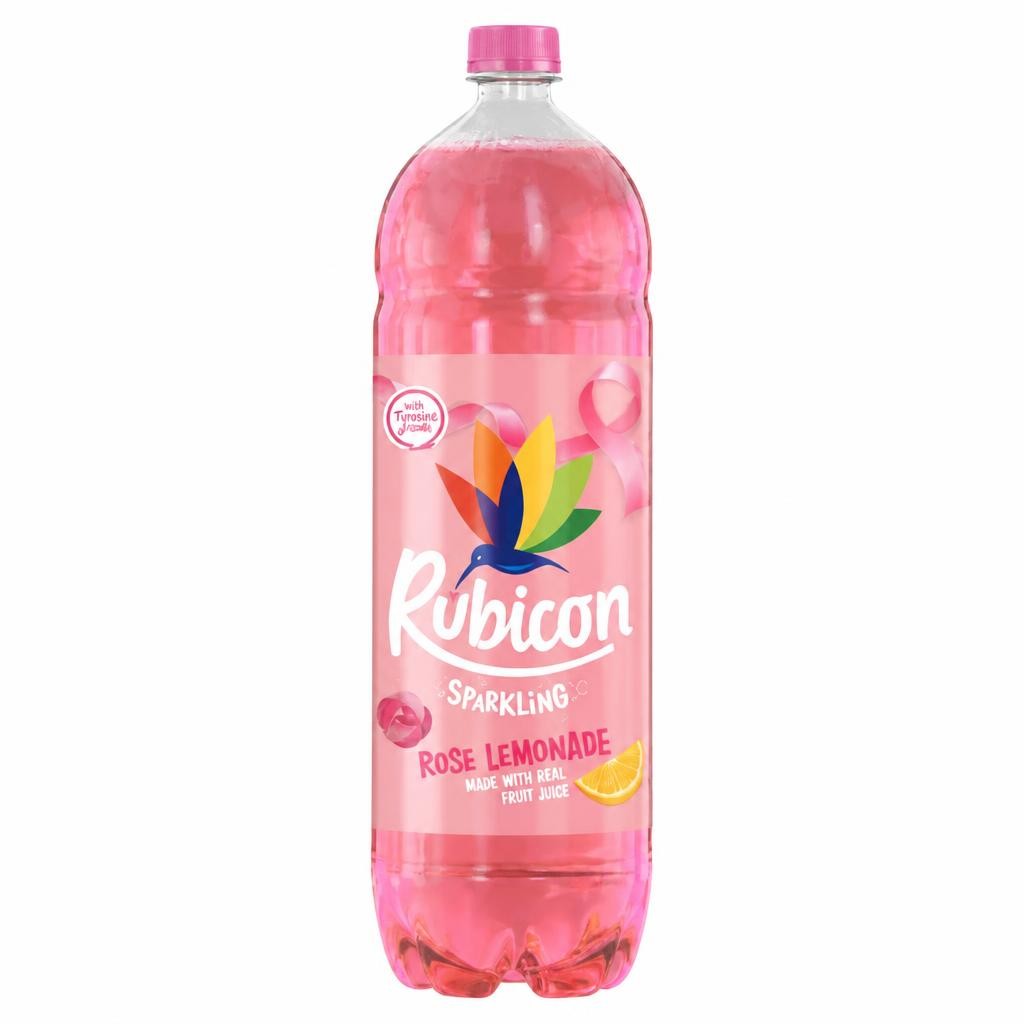 Rubicon Sparkling Rose Lemonade Soft Drink Bottle 2L