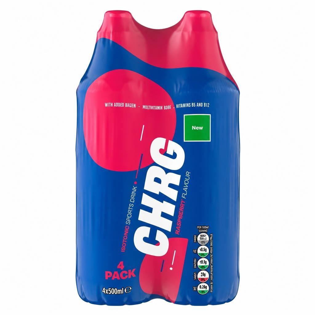 ASDA Chrg Raspberry Flavour Isotonic Sports Drink 4 x 500ml