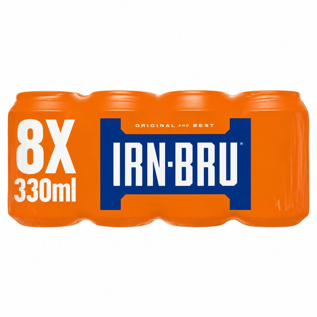 IRN-BRU IRN-BRU Regular Soft Drink Can Multipack 8x330ml