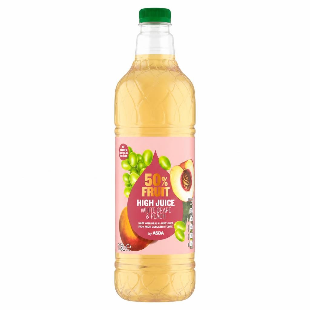 ASDA 50% Fruit White Grape & Peach High Juice 1 Litre