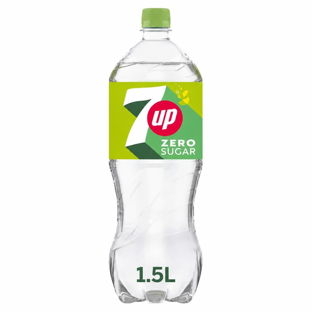 7UP Zero Sugar Free Lemon & Lime Bottle 1.5L