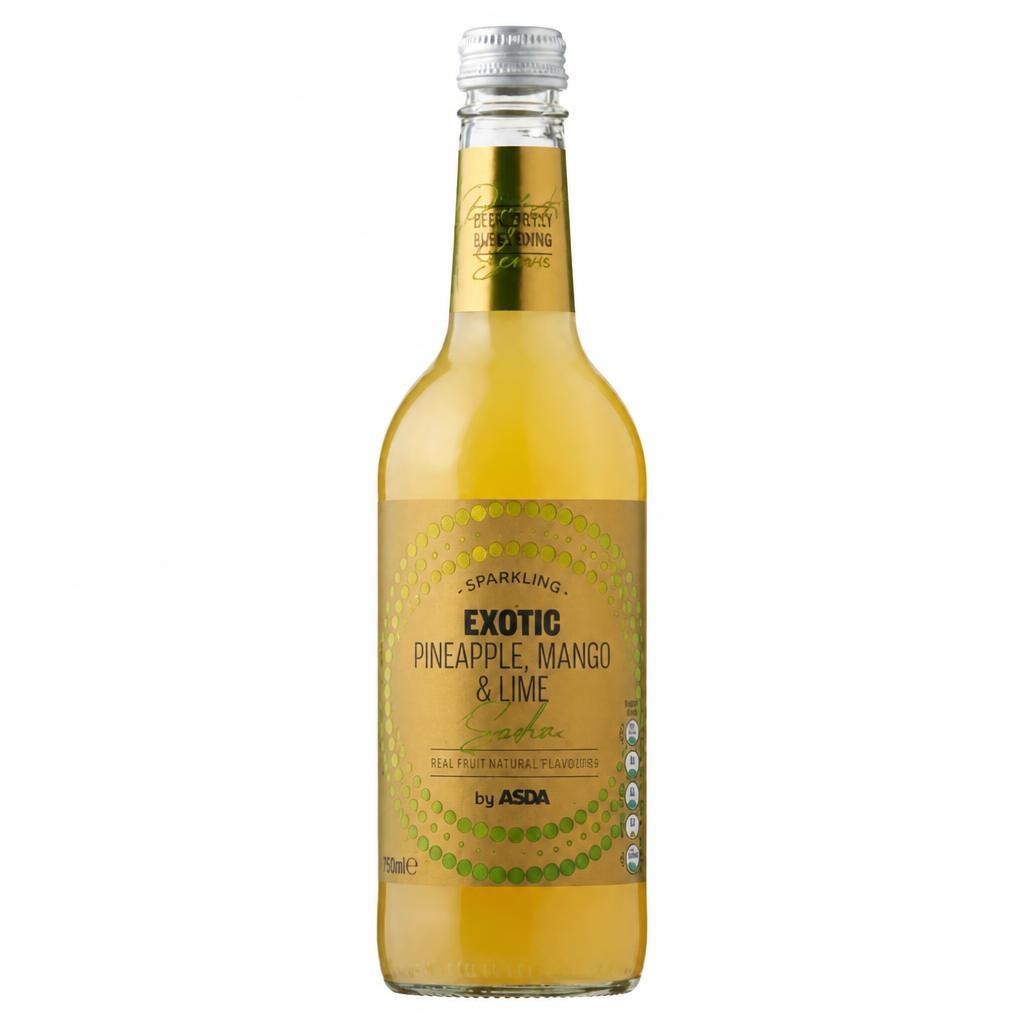 ASDA Sparkling Exotic Pineapple, Mango & Lime Soda 500ml