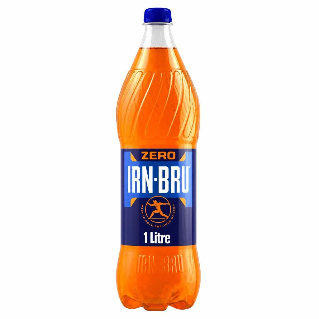 IRN-BRU IRN-BRU ZERO Sugar Soft Drink Bottle 1L
