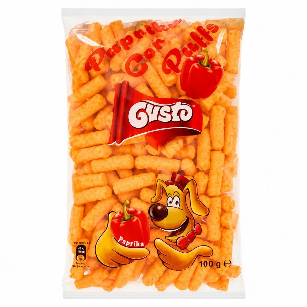 Gusto Paprika Corn Puffs 100g
