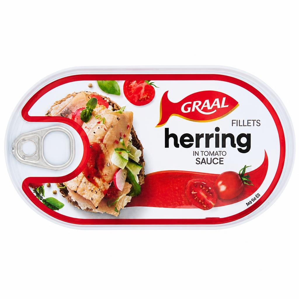 Graal Herring Fillets in Tomato Sauce 170g