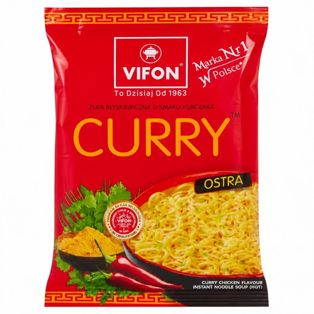 Vifon Curry Chicken Flavour Instant Noodle Soup Hot 70g