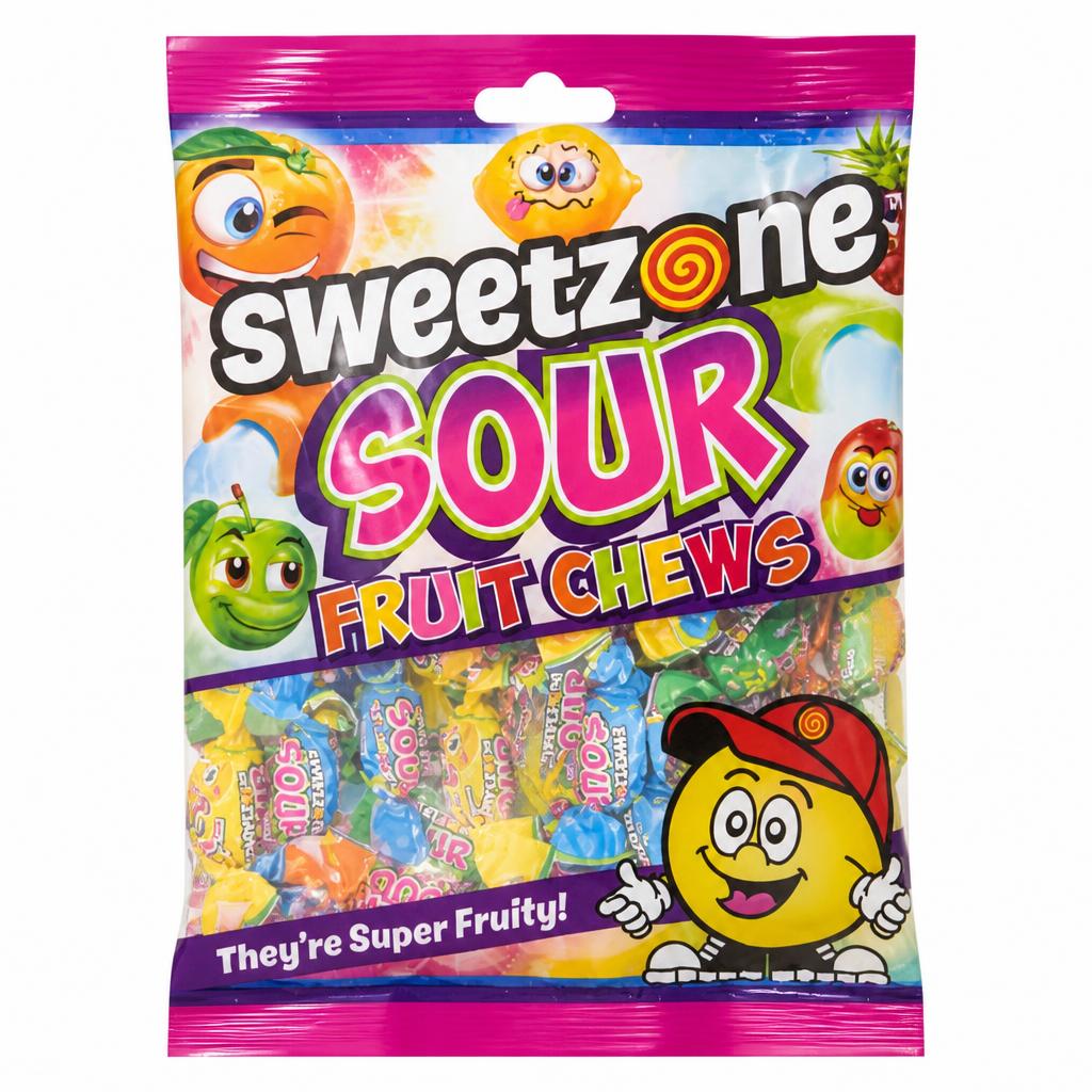 SweetZone Sour Fruit Chews 180g