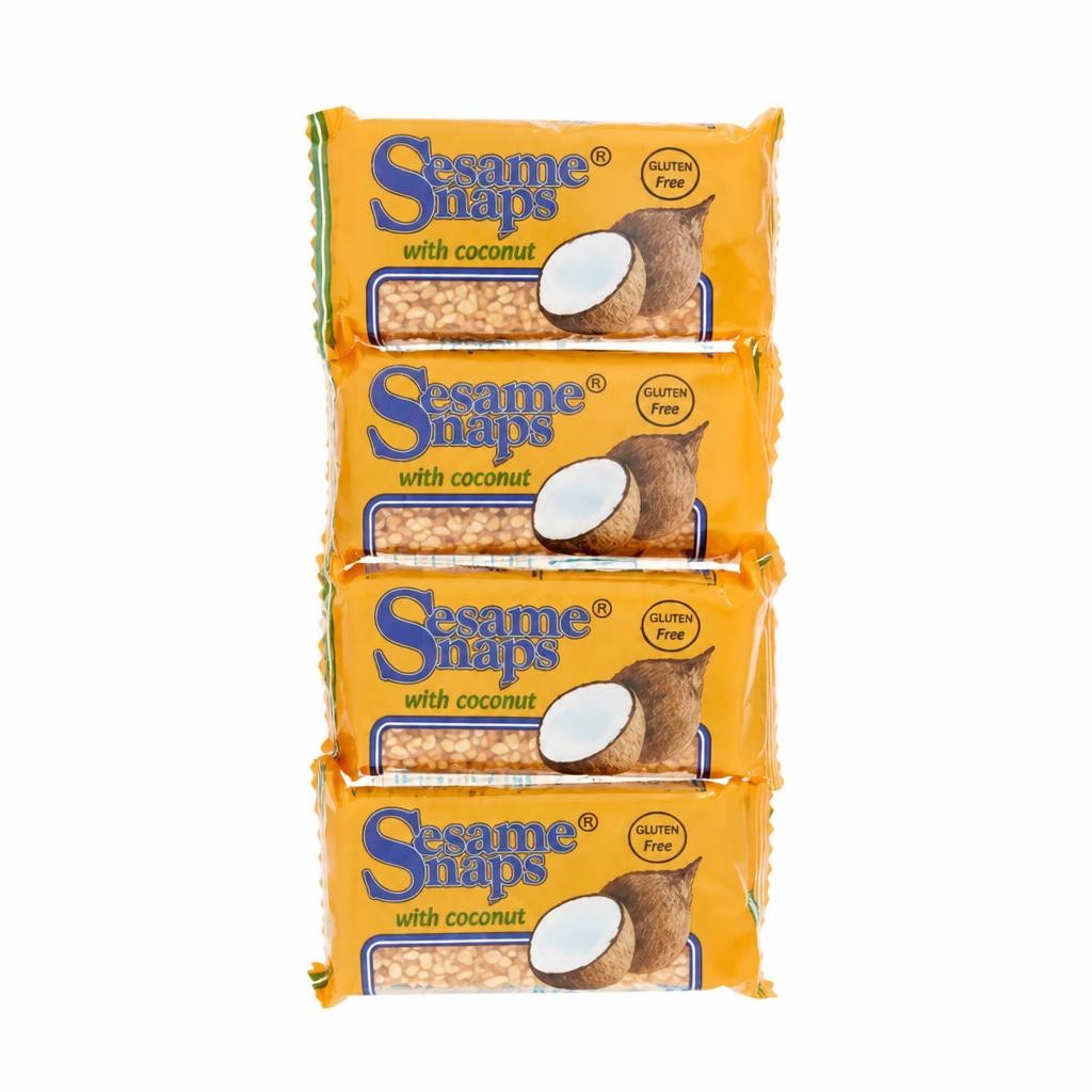 Sesame Snaps with Coconut 4 x 30g (120g)