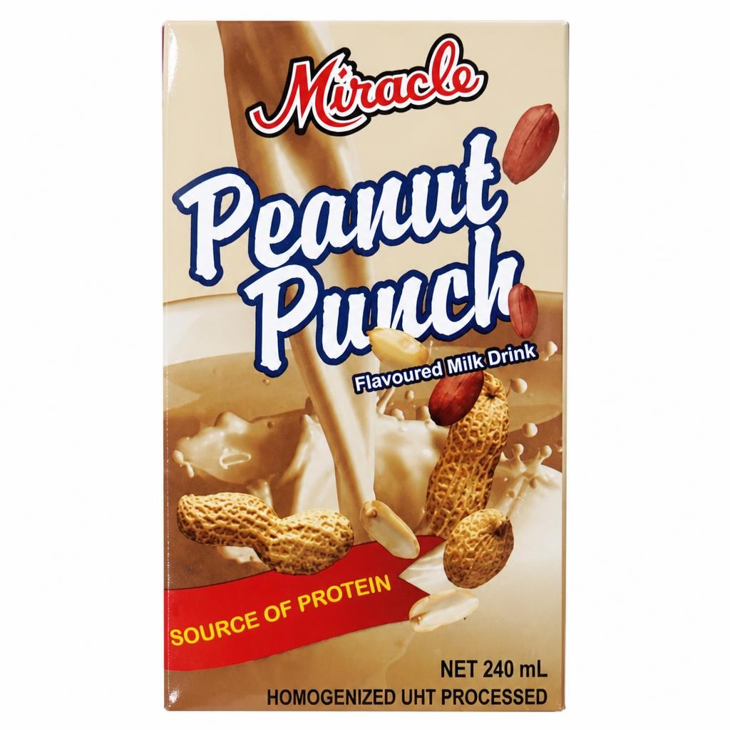 Miracle Peanut Punch Flavoured Milk Drink 240ml
