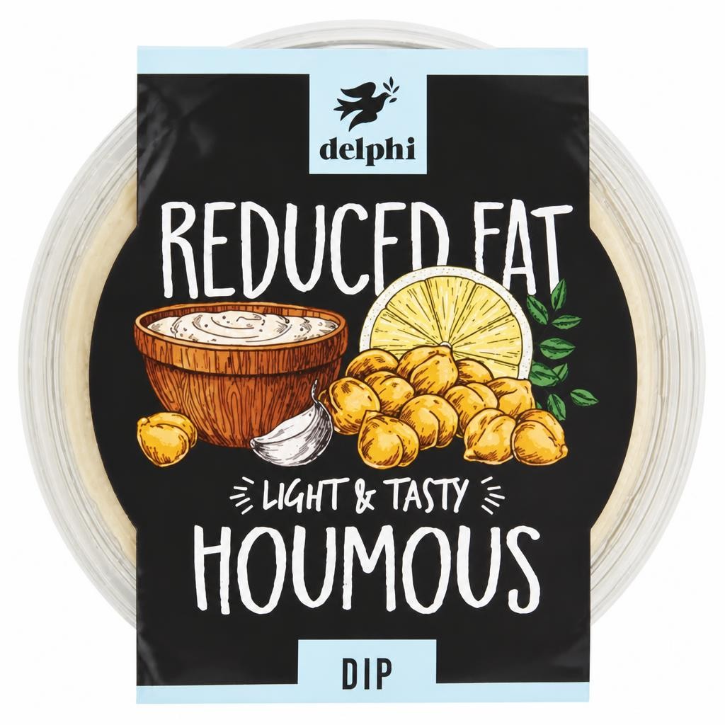 Delphi Reduced Fat Light & Tasty Houmous Dip 170g