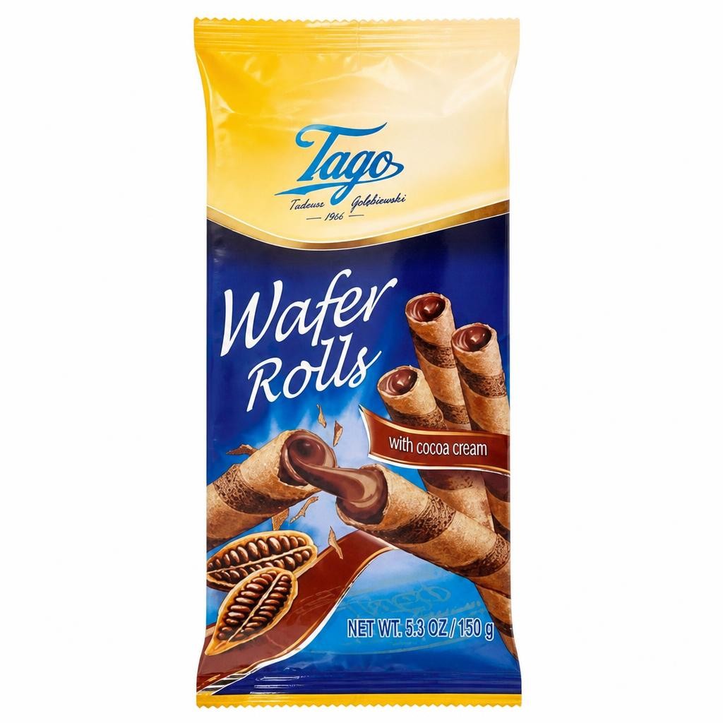Tago Wafer Rolls with Cocoa Cream 150g