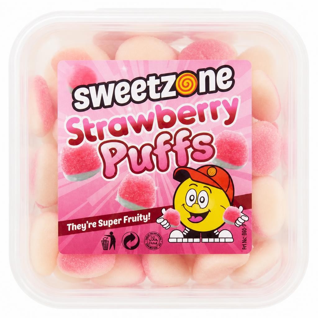 SweetZone Strawberry Puffs 170g