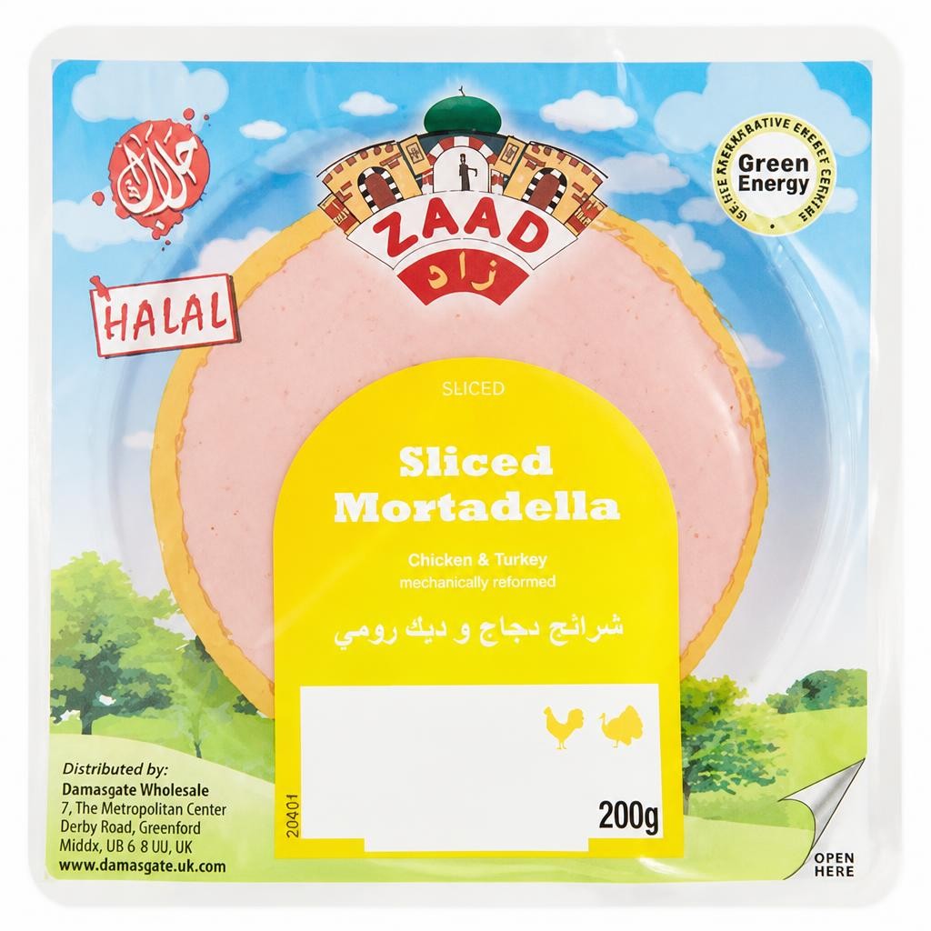 Zaad Sliced Mortadella 200g