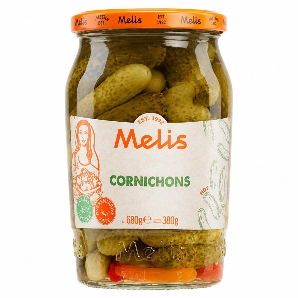 Melis Cornichons 680g