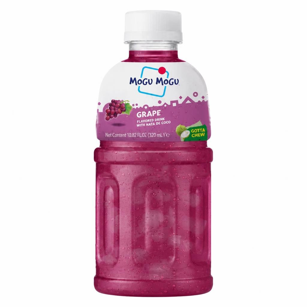 Mogu Mogu Grape Flavoured Drink with Nata de Coco 320ml