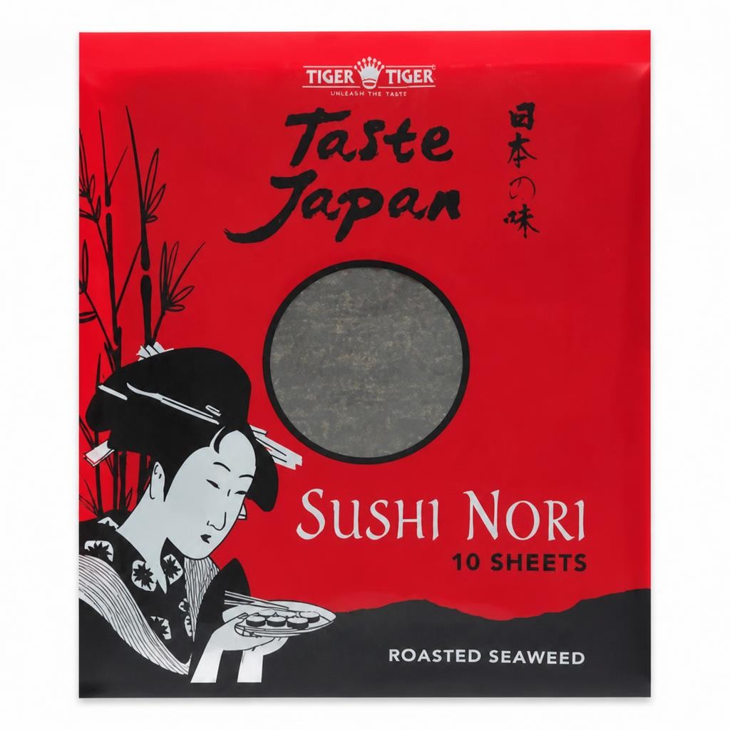 Tiger Tiger 10 Sushi Nori Roasted Seaweed 28g