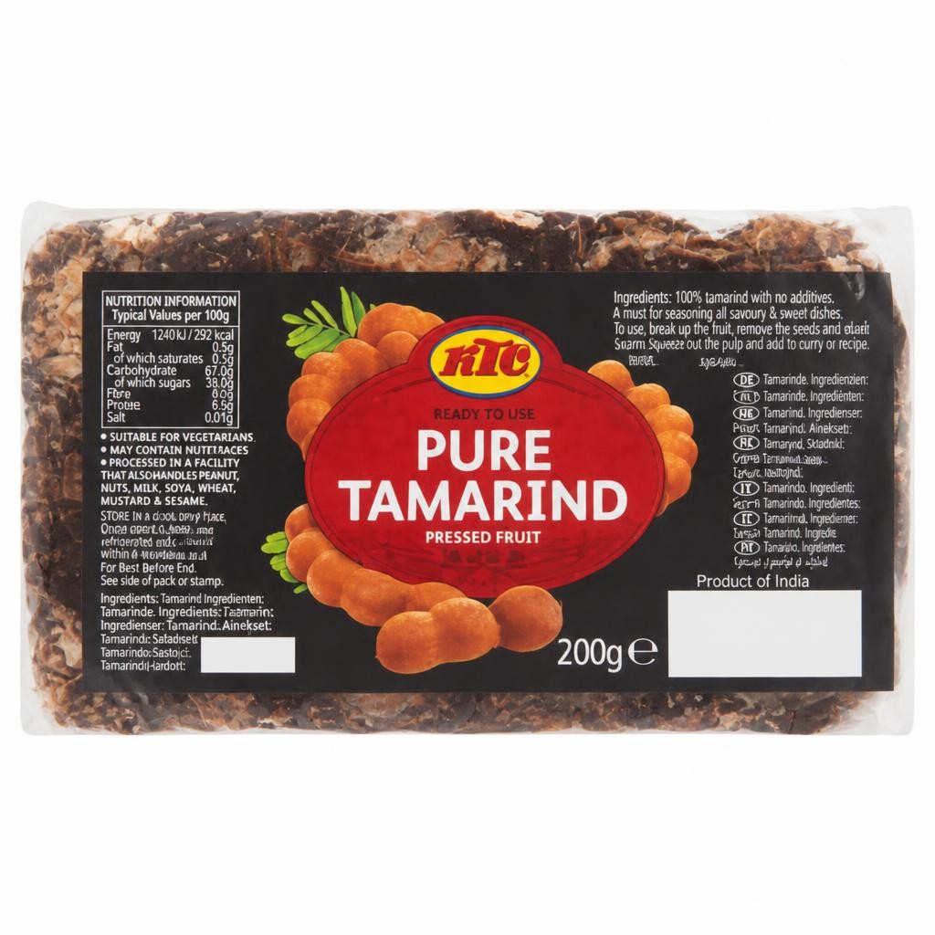 KTC Pure Tamarind Pressed Fruit 200g