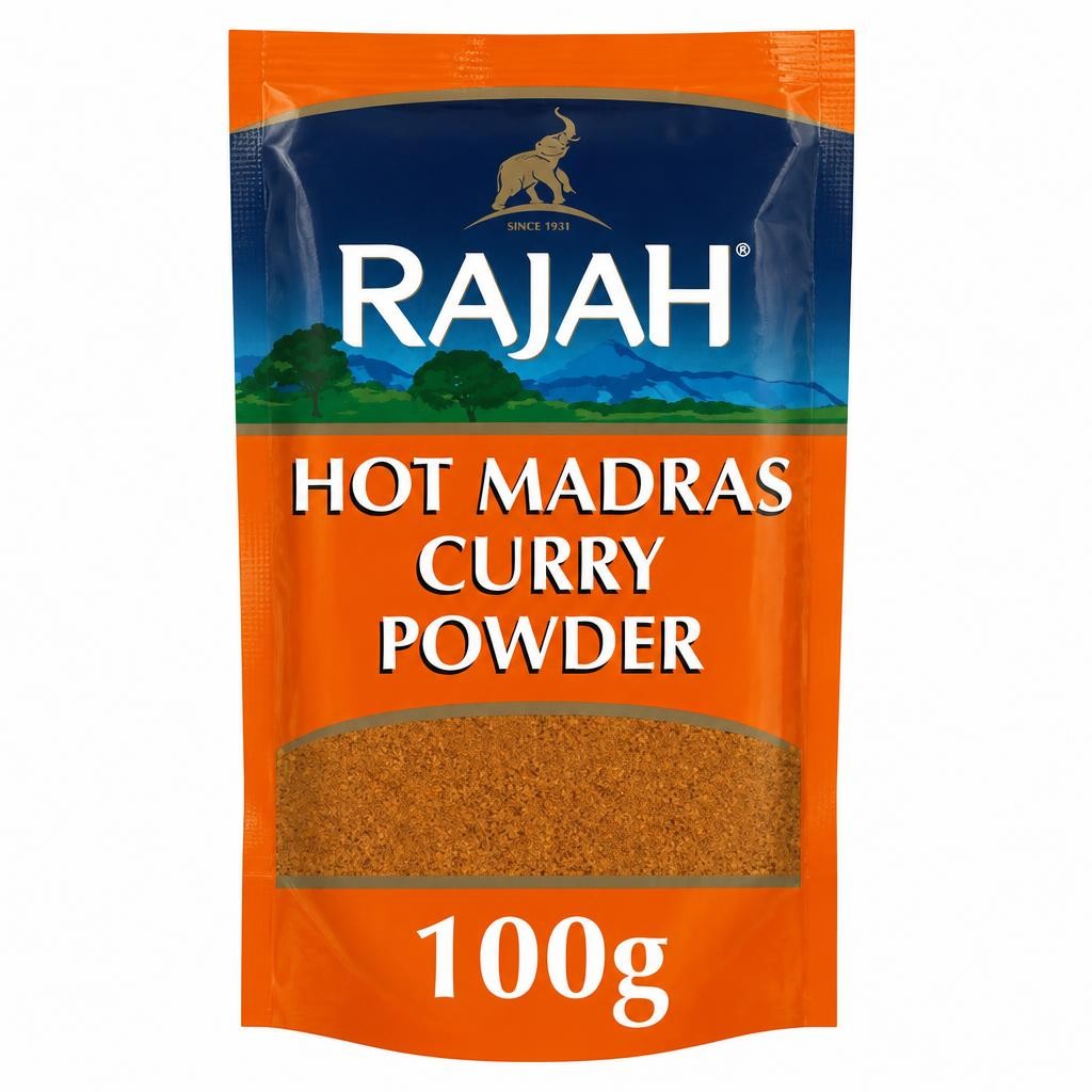 Rajah Hot Madras Curry Powder Spice Blend 100g
