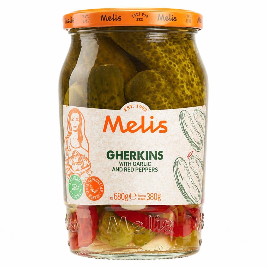 Melis Pickled Gherkins 680g