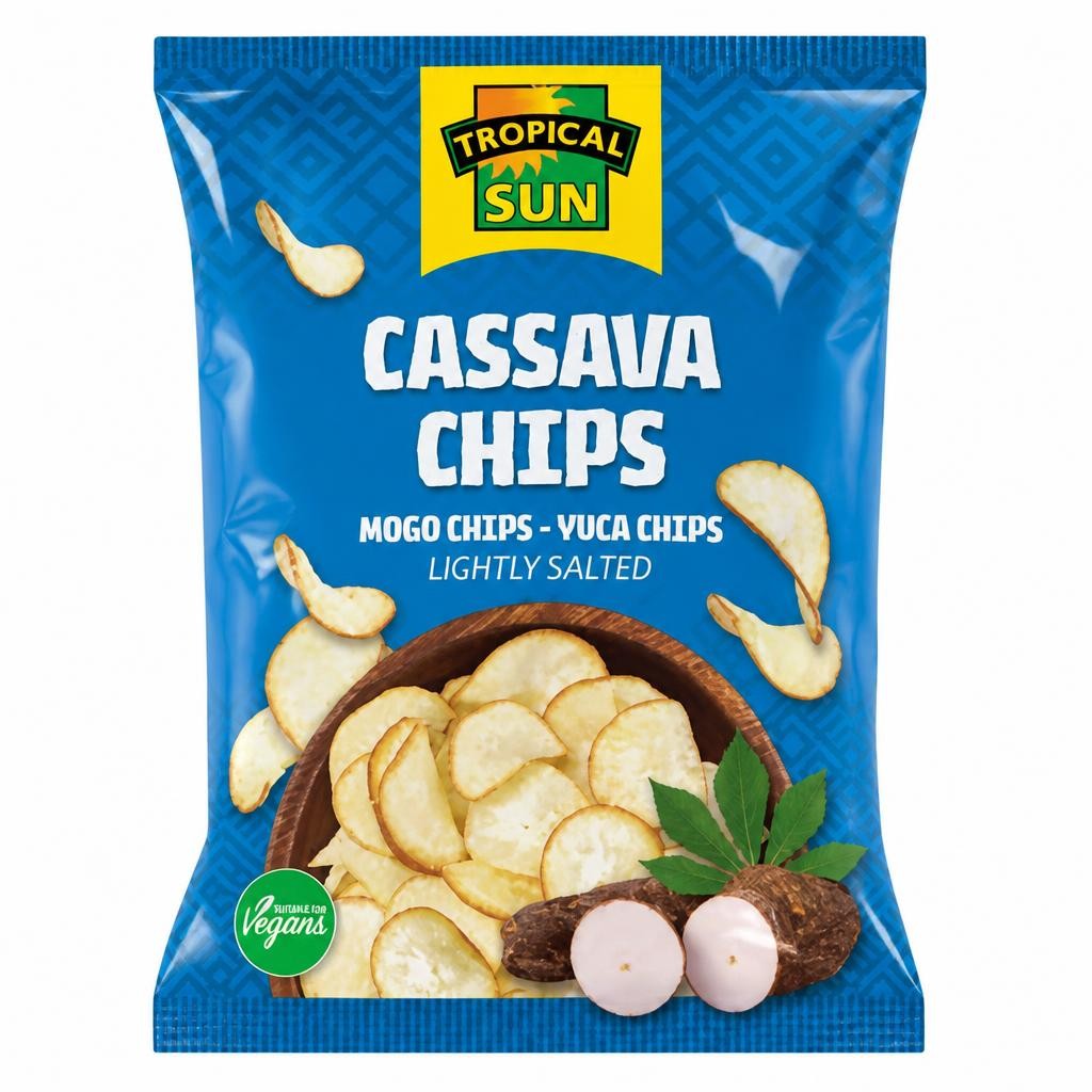 Tropical Sun Cassava Chips Lightly Salted 80g